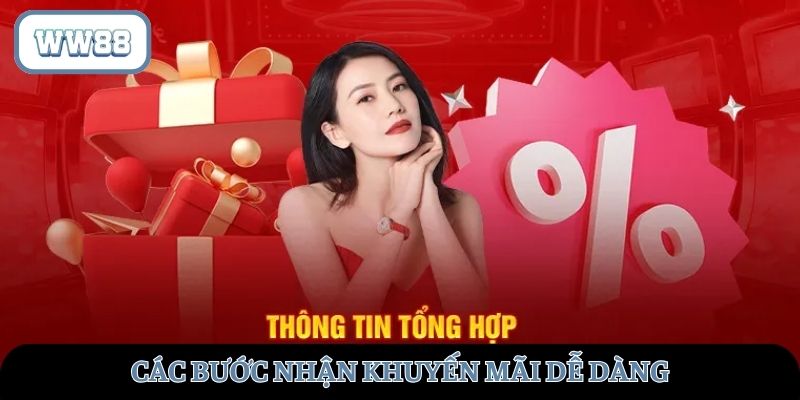 Các bước nhận khuyến mãi dễ dàng